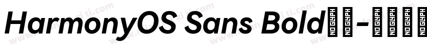 HarmonyOS Sans Bold字体字体转换